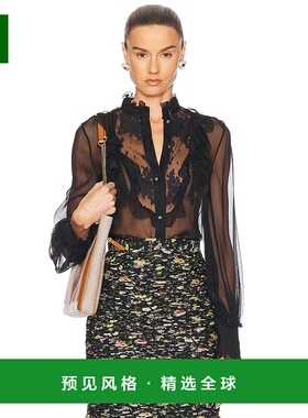 1h可退 香港直邮Valentino 华伦天奴 女士 透视衫 6B0AB7J02UP