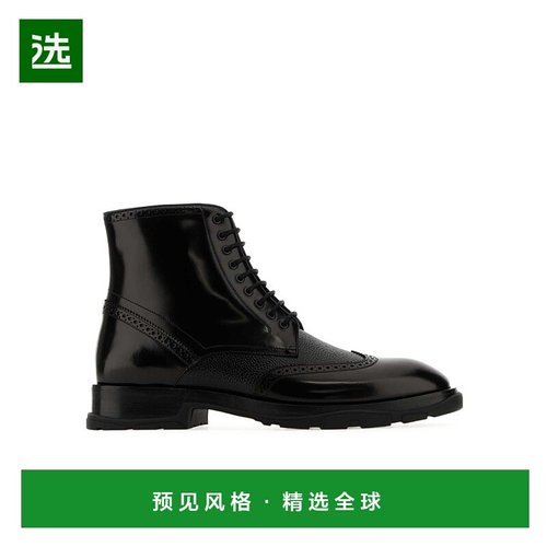 【99新未使用】香港直邮Alexander McQueen 系带短筒靴 750389WID