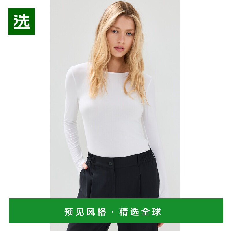 1h可退 香港直邮beyond yoga 女士 经典款水手领套头衫上衣针织衫