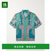 范思哲 男士 Coral 香港直邮Versace Theatre真丝衬衫 10039261A1
