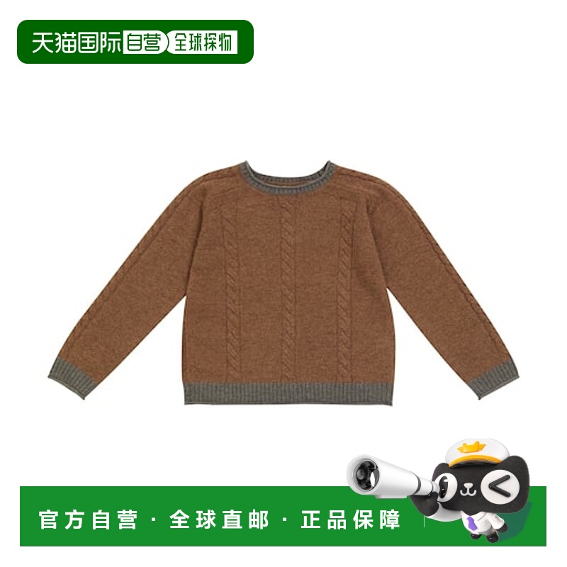 香港直邮Bonpoint 男童 粗线针织羊毛毛衣童装 green绿色 舒适时