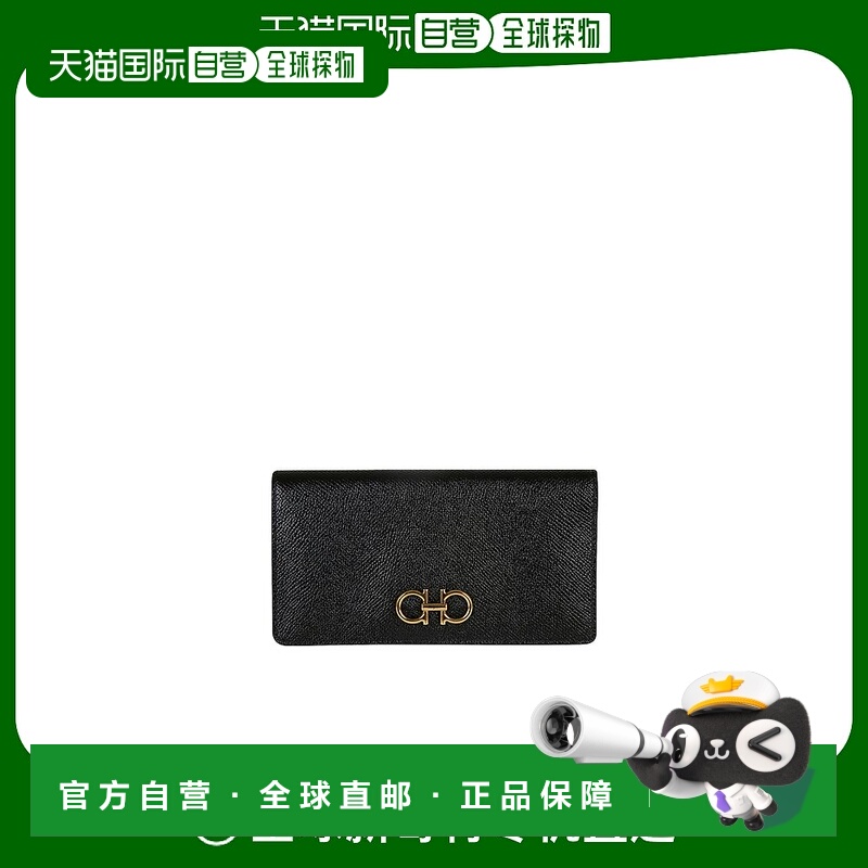 香港直邮Salvatore Ferragamo 黑色徽标钱包 726510菲拉格慕