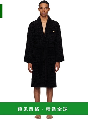 香港直邮Versace 范思哲 男士 黑色 Icon 浴袍 ZACJ000081A11960