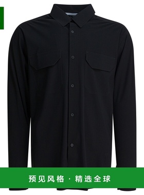 1h可退 香港直邮GR10K 男士 黑色锦纶混纺衬衫 CGA21130CL01BLACK