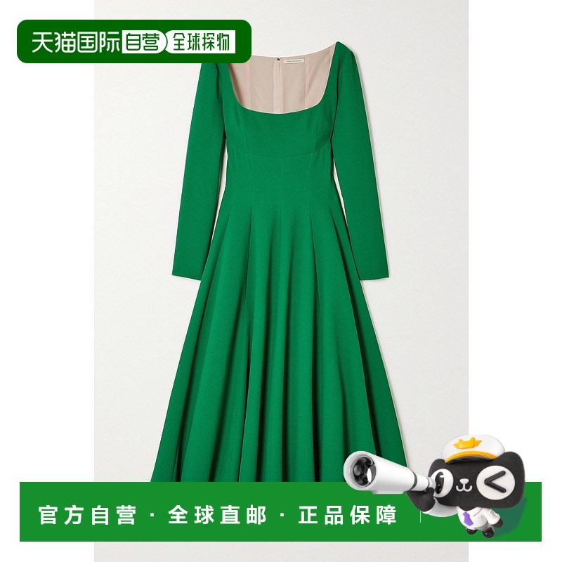 香港直邮EMILIA WICKSTEAD 女士 Kylee 弹力绉中长连衣裙 RS24RTW