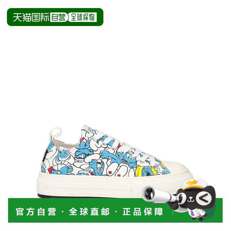 1h可退 香港直邮Dsquared2 二次方 男士 运动鞋 white白色 舒适时