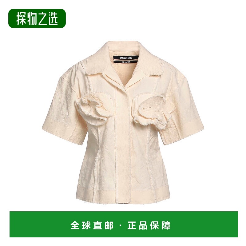 香港直邮Jacquemus 女士 Blouses 纯色衬衫 beige米色 舒适时尚