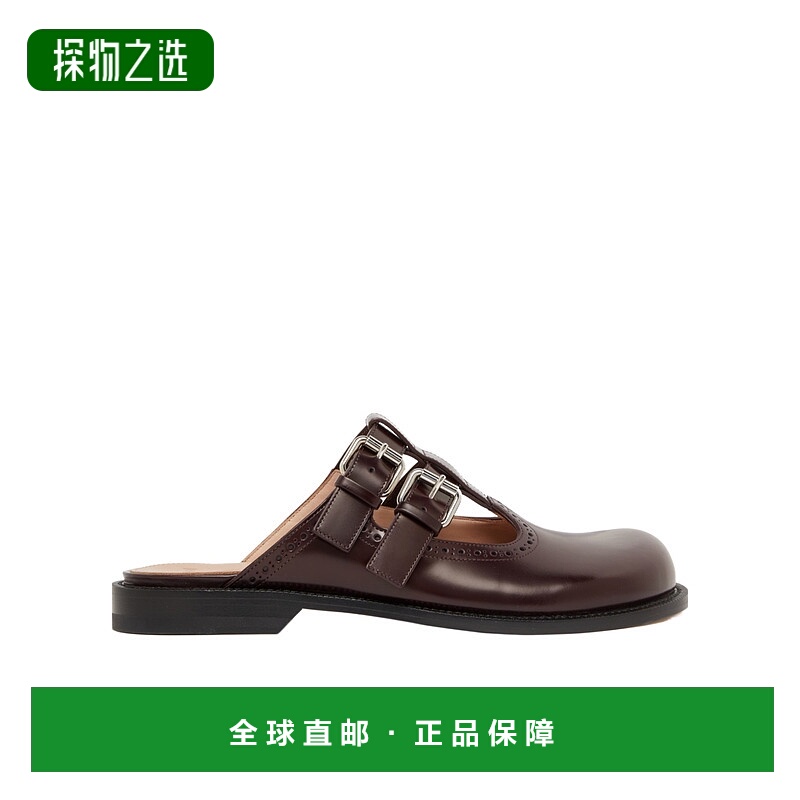 香港直邮Loewe Campo带扣穆勒鞋 LOEQBH8FBURO2AAA00