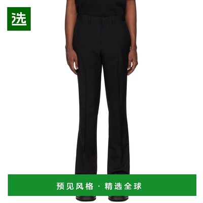 1h可退 香港直邮nhoolywood 男士 黑色 Slim Straight Slacks 长