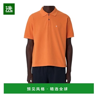香港直邮STUSSY 男士T恤 11403670602 AW2025 橙色 短袖Polo衫