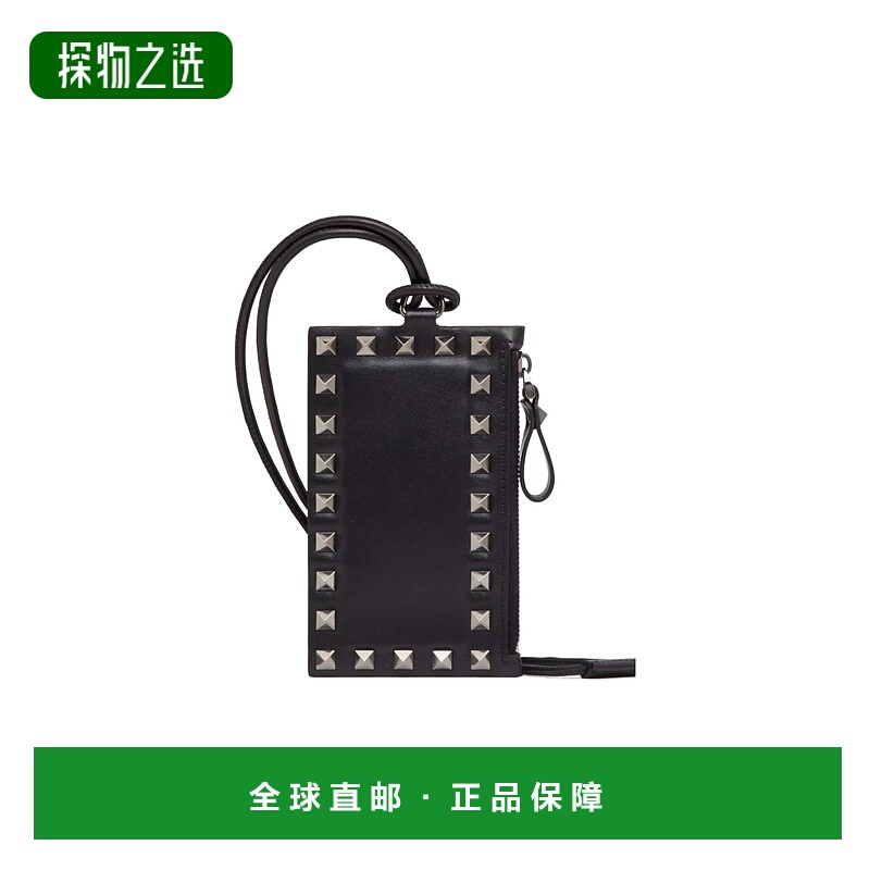 香港直邮Valentino 铆钉颈带卡夹 YP0U63ACV