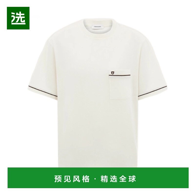 1h可退 香港直邮Salvatore Ferragamo Gancini T恤 13I068