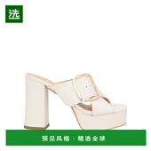 美国直邮 真皮圆头方跟拖鞋 UNISA 1h可退 时装 凉鞋 女鞋 1779