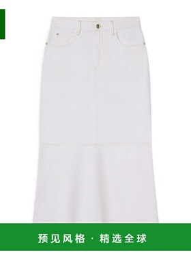 香港直邮FRAME 女士半身裙 WP25DSK003AUCL SS2025 白色 腰带环牛