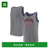 时尚 1h可退 百搭休 T恤无袖 圆领徽标上装 美国直邮 Fanatics男士