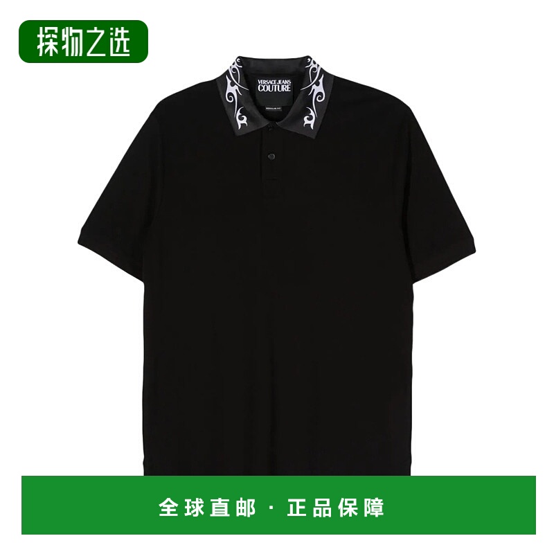 香港直邮Versace logo印花Polo衫 76GAGT08CJ01T范思哲