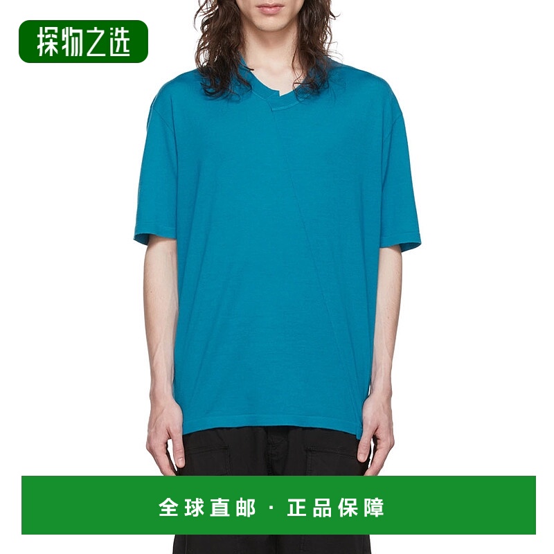 香港直邮Zegna 罗纹针织羊毛短袖 T 恤 CZM90TSHT03LTGRN杰尼亚