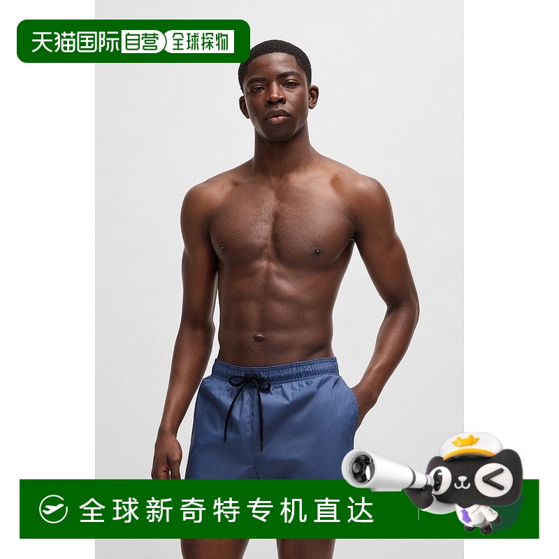 欧洲直邮HUGO BOSS雨果HUGO RED带Revisited标志的全衬里游泳短裤