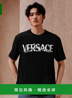 香港直邮Versace 圆领短袖T恤 10069741A049491B000范思哲男装
