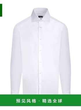 【99新未使用】香港直邮Zegna 徽标长袖衬衫 9MS0BACT1031杰尼亚