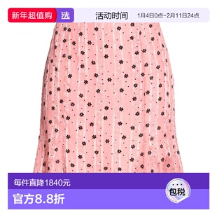 1h可退 香港直邮Danielle Guizio 女士 迷你半身裙 pink粉色 舒适