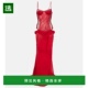 1h可退 剪口雪纺紧身束胸连衣裙长裙 女士 香港直邮The Attico