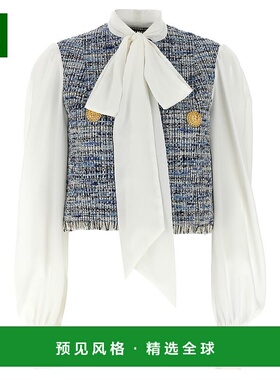 1h可退 香港直邮Balmain 巴尔曼 女士 长袖休闲夹克 EF1SD211MG25