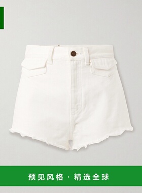 1h可退 香港直邮Chloe 蔻依 女士 高腰牛仔迷你短裤 CH25ADS01157