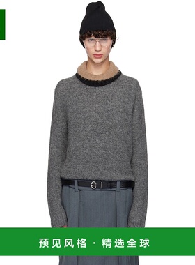 1h可退 香港直邮Jil Sander 吉尔·桑达 男士 灰色圆领毛衣 J22GP