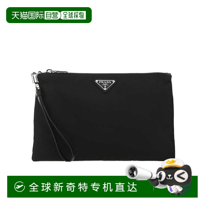 【99新未使用】香港直邮Prada 徽标拉链手拿包 2NH006