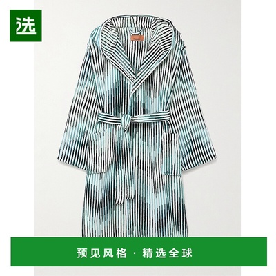 香港直邮1h可退 MISSONI 米索尼 男士 Arpeggio 条纹棉质厚绒布连