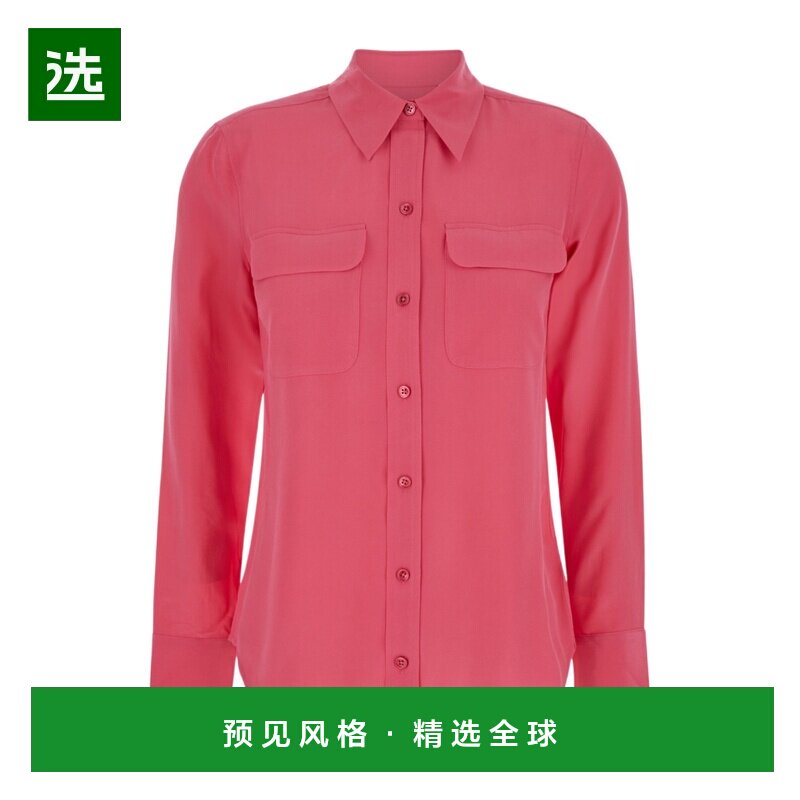香港直邮EQUIPMENT 女士长袖衬衫 Q23E231RASPBERRYSOBRETRED