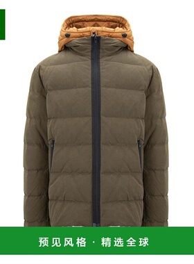 香港直邮FAY 男士羽绒服 NAM32430270E0XV605 SS2026 墨绿色 Men'