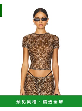 1h可退 香港直邮Miaou 女士 迷你T恤 7026PM2LEO colorful花色 舒