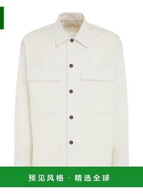 香港直邮STUDIO NICHOLSON 男士衬衫 1280ICE SS2025 白色 长袖衬