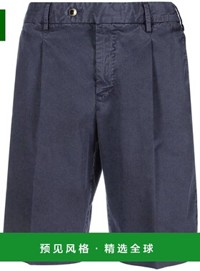 1h可退 香港直邮pt01 男士 褶皺短褲 CBBTJKZA0CL1GL02 blue蓝色