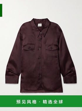 1h可退 香港直邮KHAITE 女士 MATTEO 衬衫 24043002 red红色 舒适