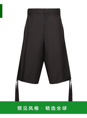 香港直邮Dior 抽绳细节初剪羊毛休闲裤短裤 343C161A5949迪奥