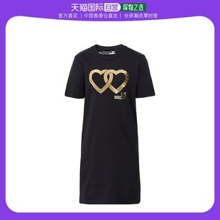 W5A0211 香港直邮Love 女黑色女士连衣裙 MOSCHINO MoschinoLOVE