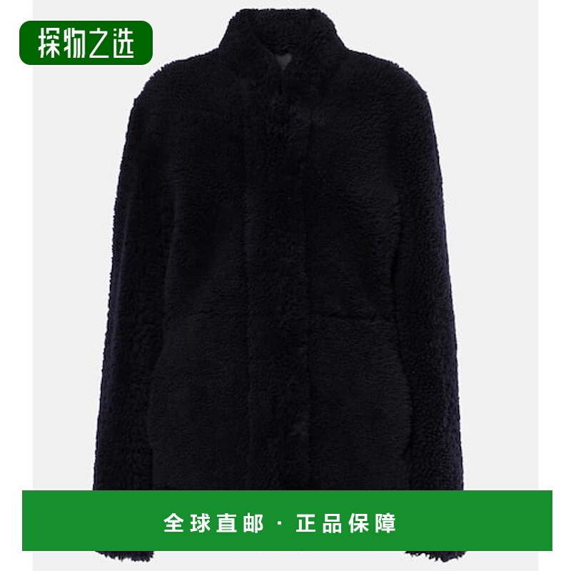 香港直邮TOTÊME 女士 毛羊皮夹克 blue蓝色 舒适时尚外套