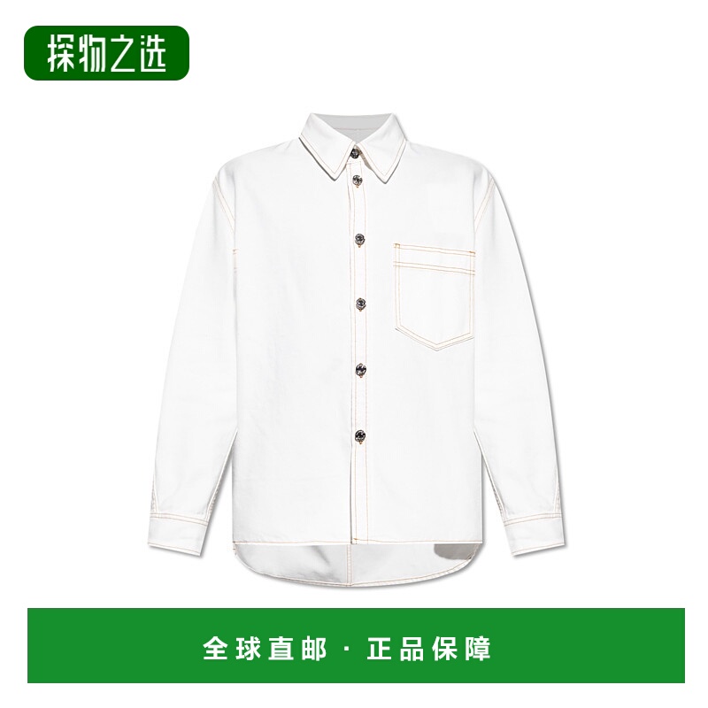 香港直邮Givenchy 纪梵希 男士 胸袋牛仔襯衫 BM615W516T