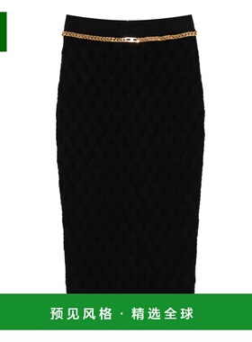 1h可退 香港直邮Elisabetta Franchi 女士 链条铅笔裙 GK20B56E2