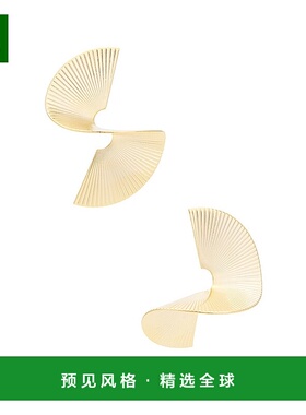 1h可退 香港直邮Shashi  1984 耳环 SHE847 metal金属色 舒适时尚