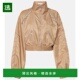 brown棕色 1h可退 舒适 徽标水晶装 饰拉链夹克 香港直邮AREA 女士