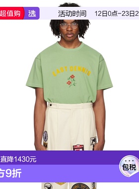 1h可退 香港直邮Bode 男士 绿色 East Dennis T 恤 MRS24CS025