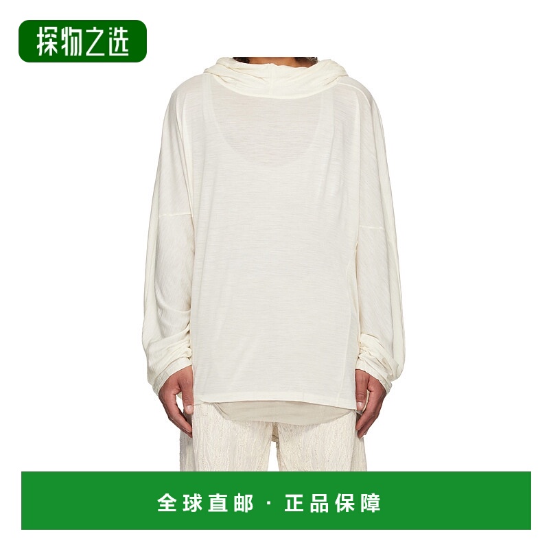 香港直邮Rick Owens Concordians 羊毛混纺连帽针织衫 RR02E1502J