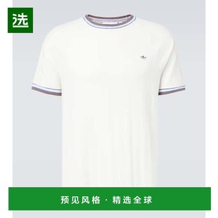 香港直邮adidas CLOT 阿迪达斯 罗纹针织T恤上衣 男士 1h可退