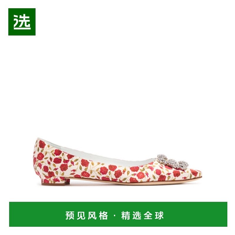 香港直邮Manolo Blahnik 圆头芭蕾平底鞋 80I-0C4007