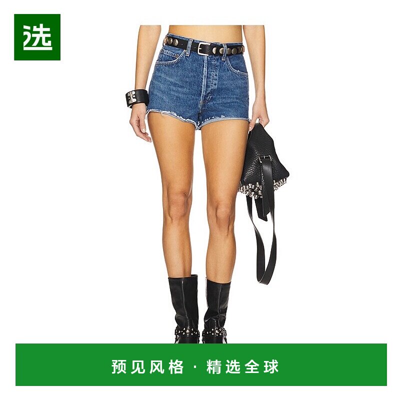 1h可退 香港直邮AGOLDE 女士 Ridley 高腰短裤 A92371371