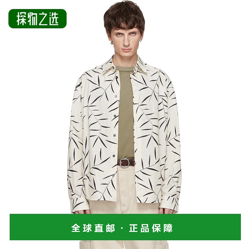 香港直邮Jacquemus 男士 灰白色 The Simon 衬衫 25HSHM00541AW00